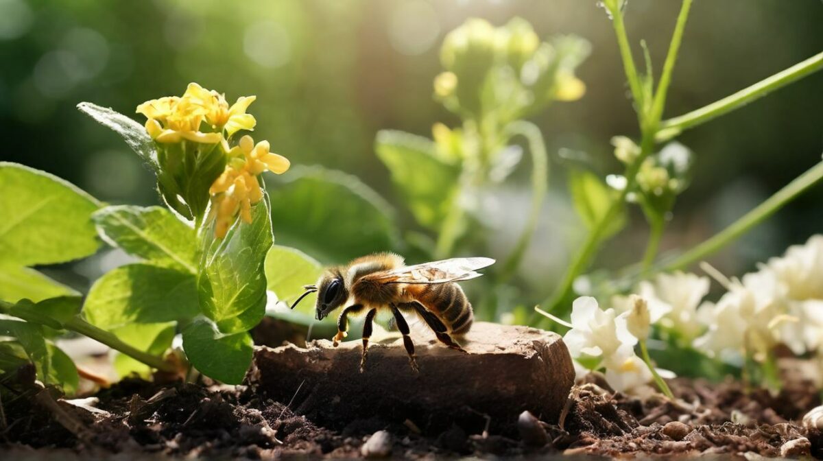 abeille et fleur